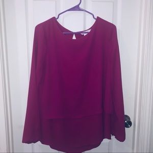 WHBM Long Sleeve Blouse
